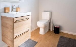 bathroom with toilet and sink