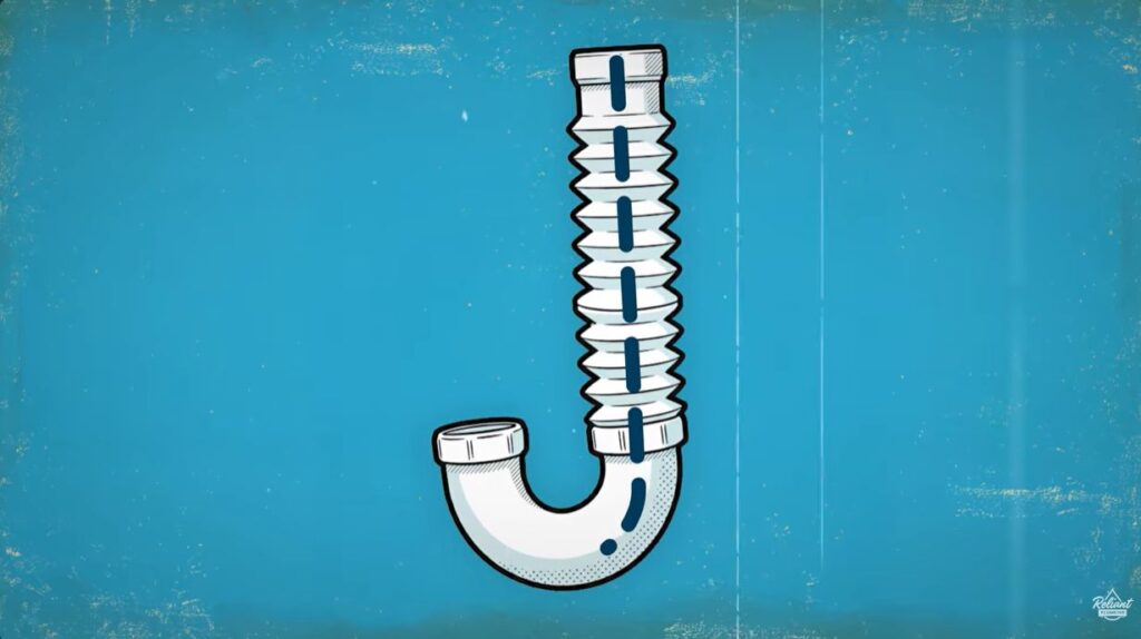 cartoon image of a p-trap 