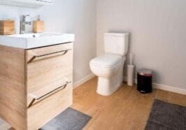 bathroom with toilet and sink