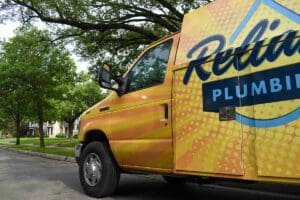 park cities plumber reliant plumbing truck in park cities